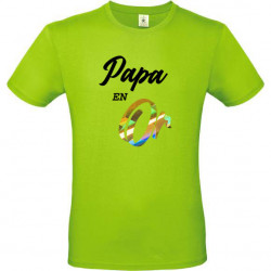 T-shirt Papa en Or