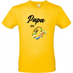 T-shirt Papa en Or
