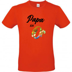 T-shirt Papa en Or