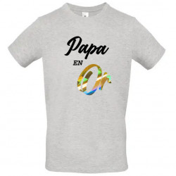 T-shirt Papa en Or
